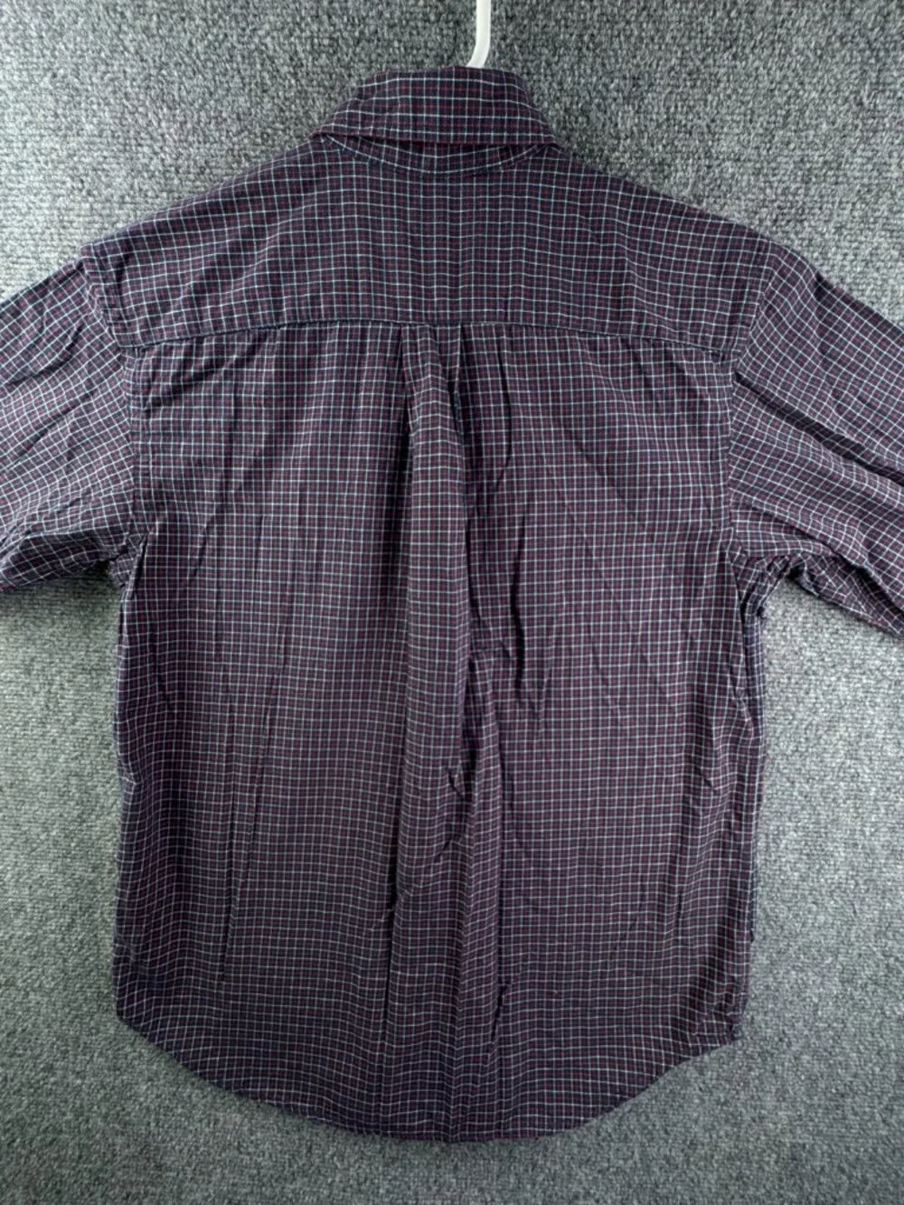 Ralph Lauren Flannel Boy Long Sleeve Button Up Shirt Youth Red Blue Check Cotton